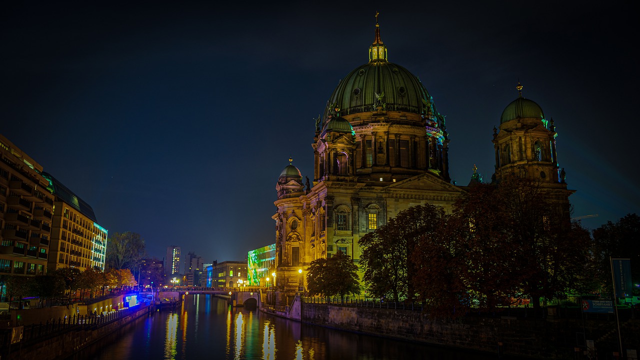 Catedral de Berlin a noite