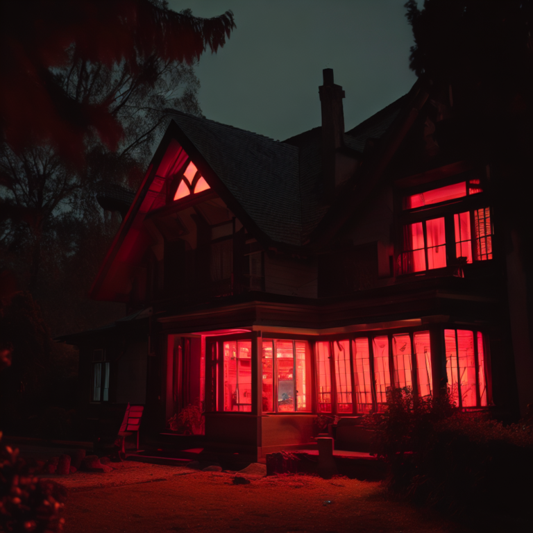 Casa da luz vermelha